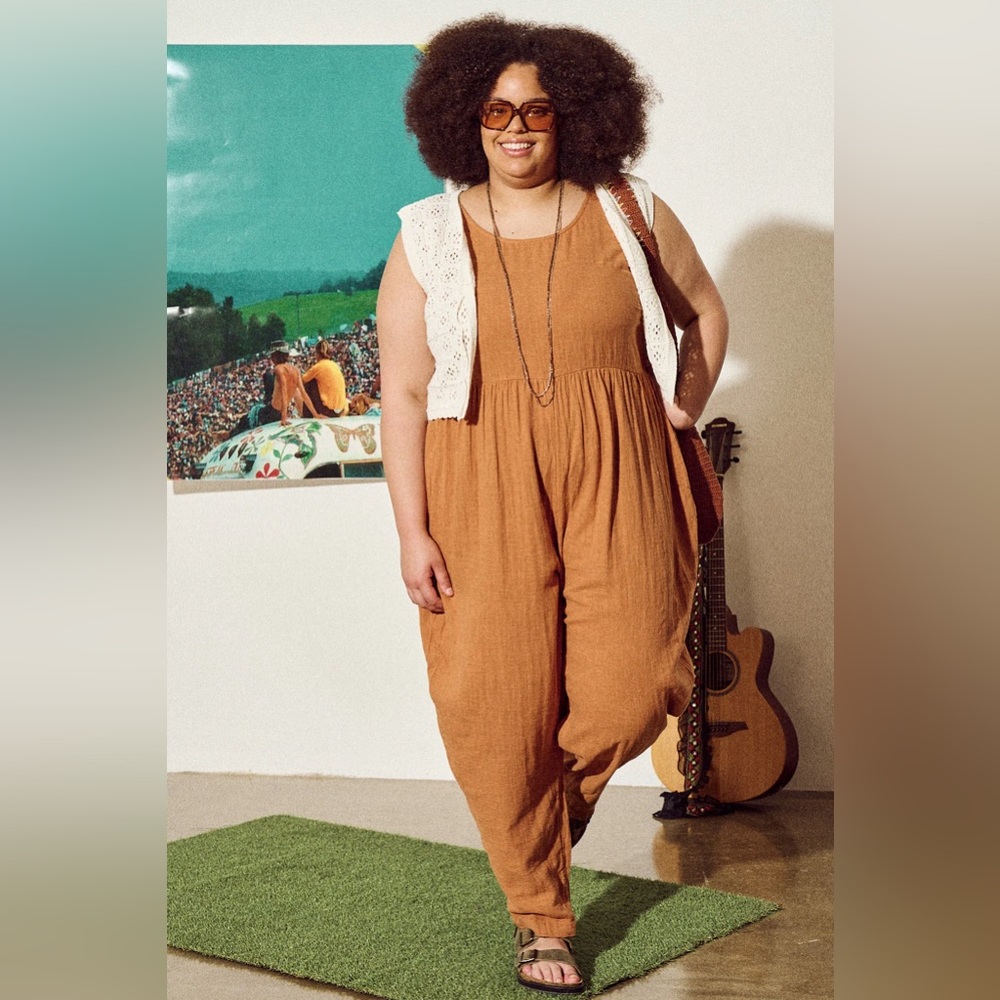 Lucy&Yak Bowie jumpsuit terracotta sz 18 (UK22) NWT!